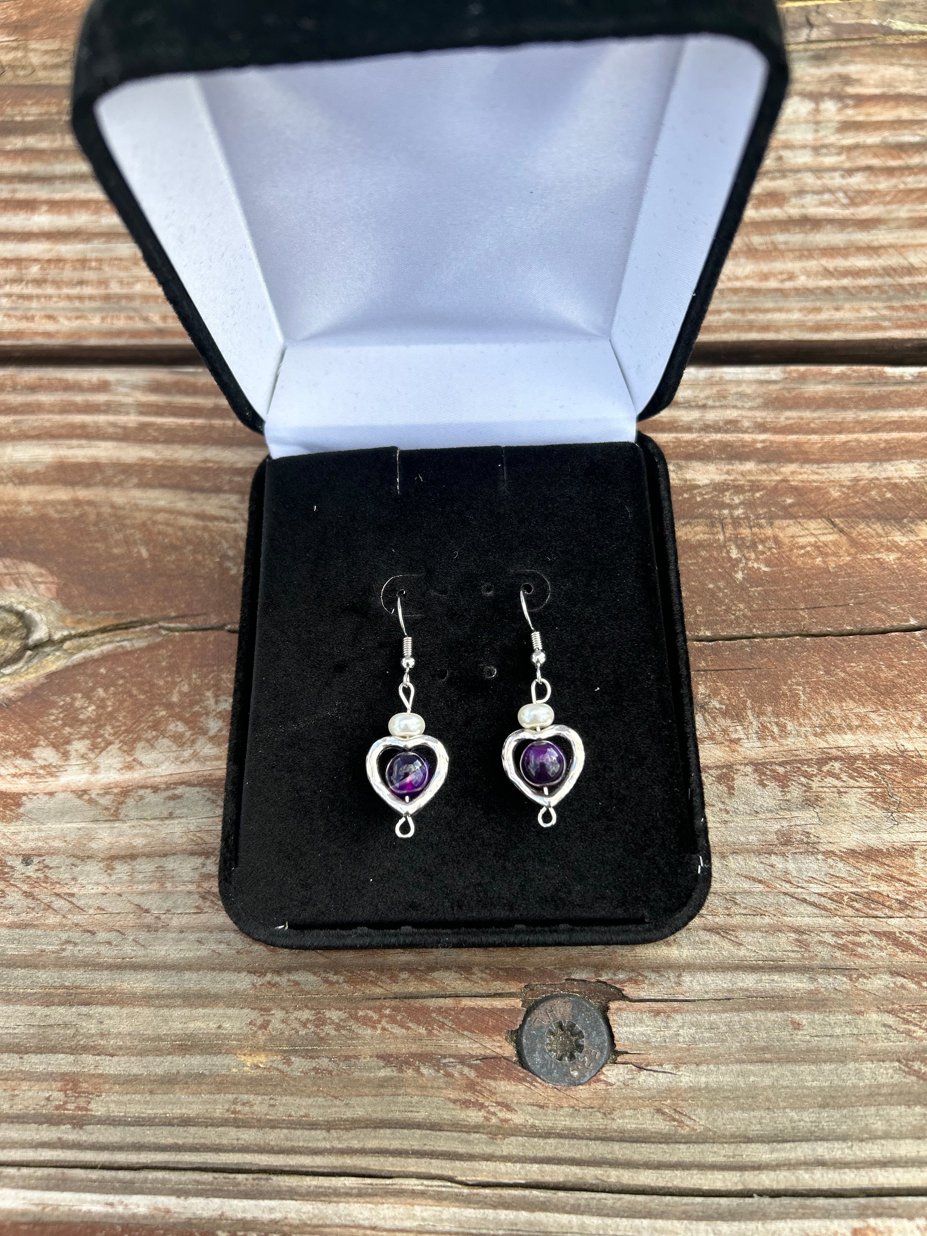 Violet Orbit Earrings