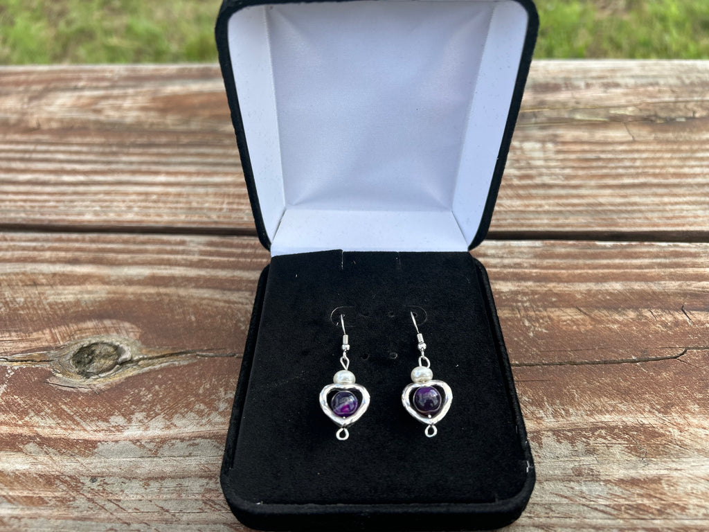 Violet Orbit Earrings