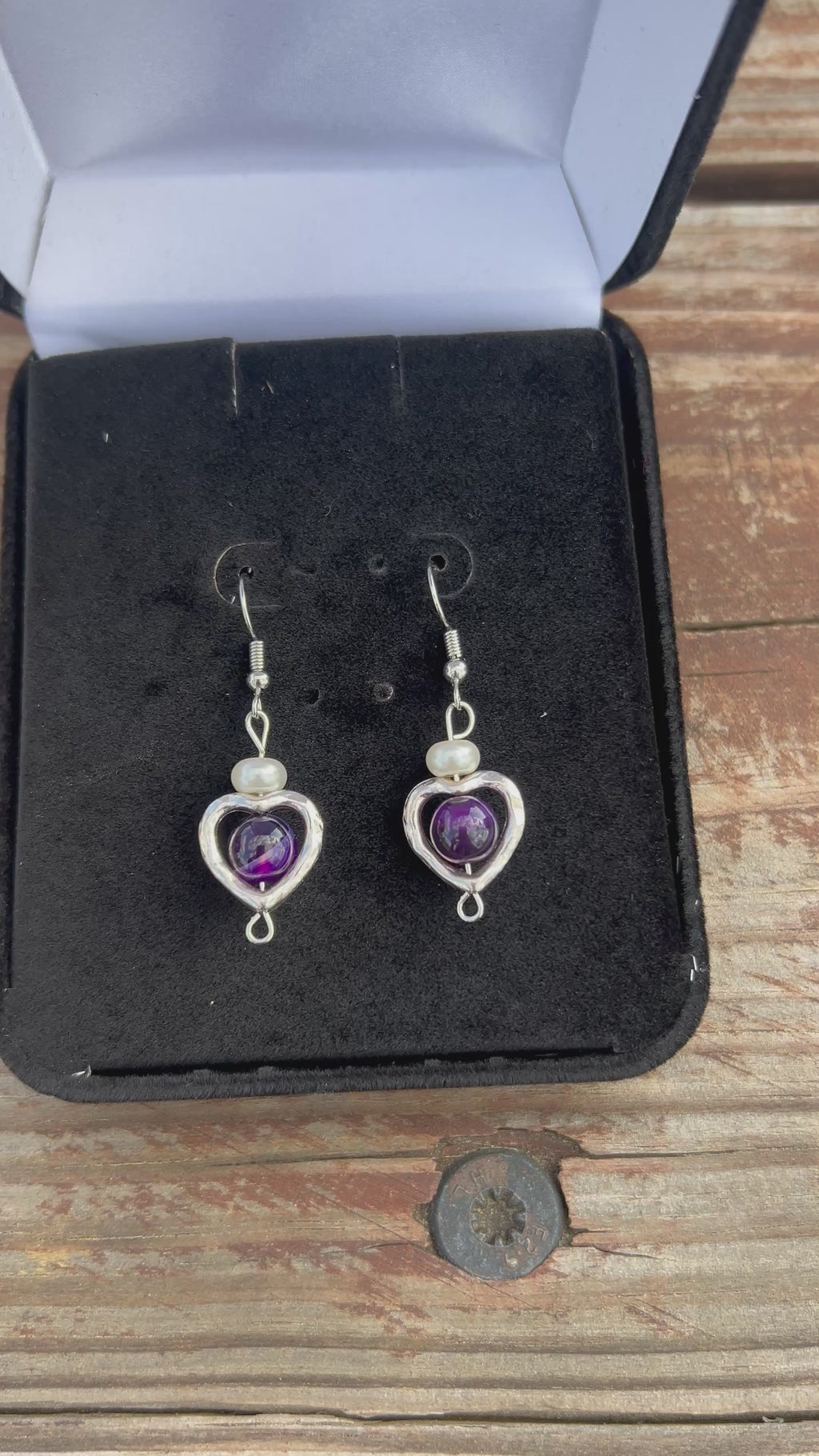 Violet Orbit Earrings