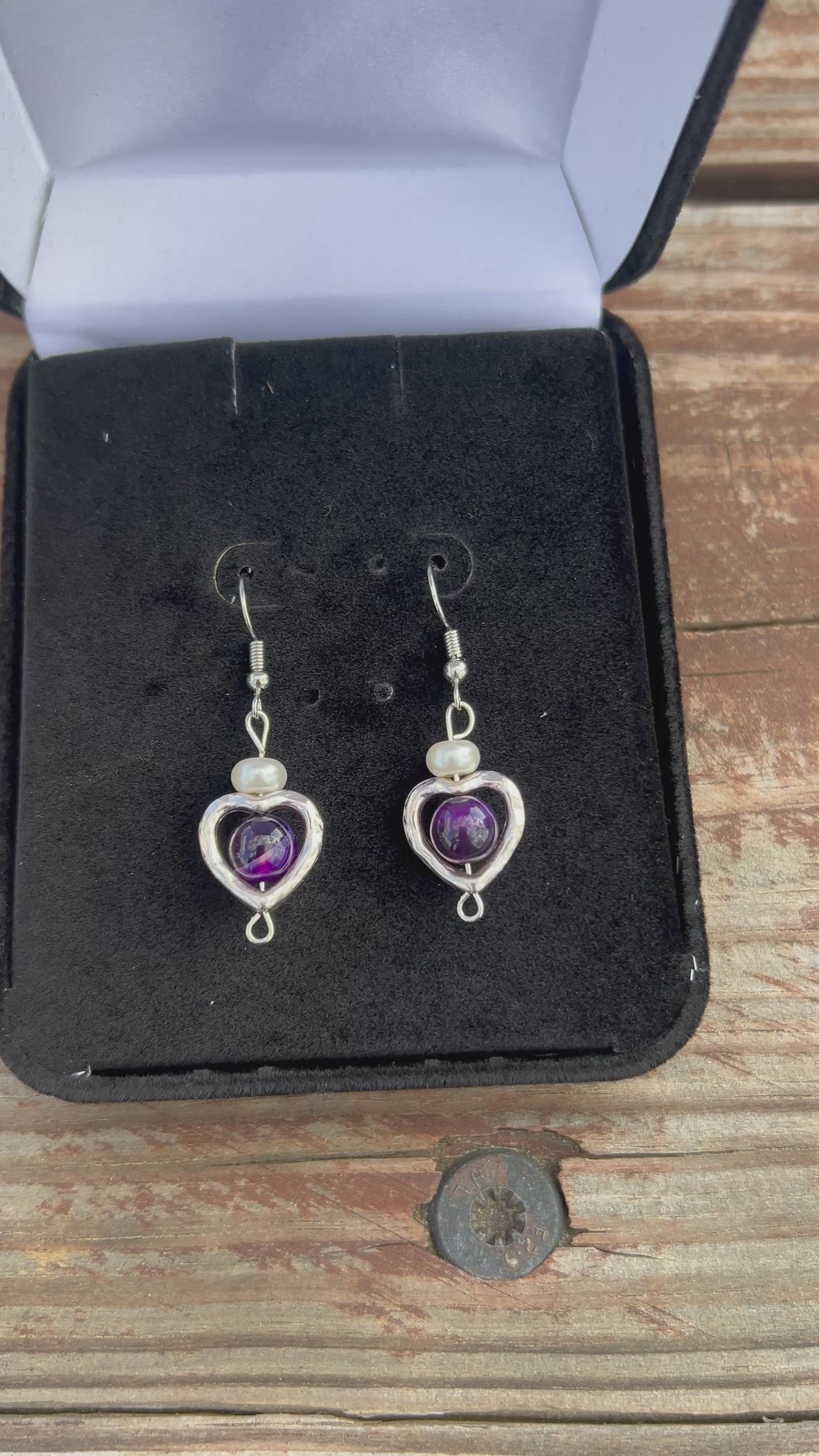 Violet Orbit Earrings