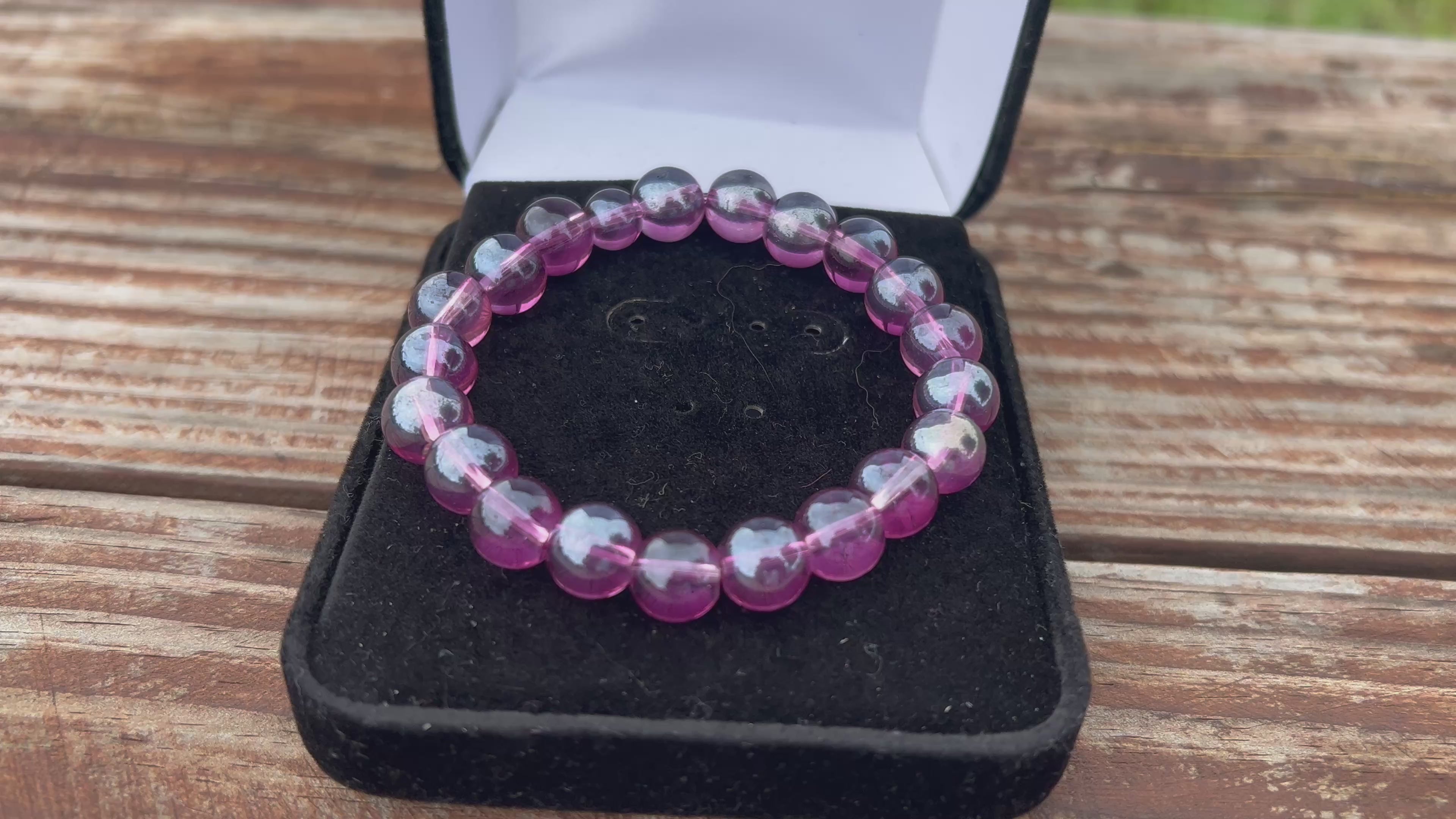 Orchid Glass Bracelet